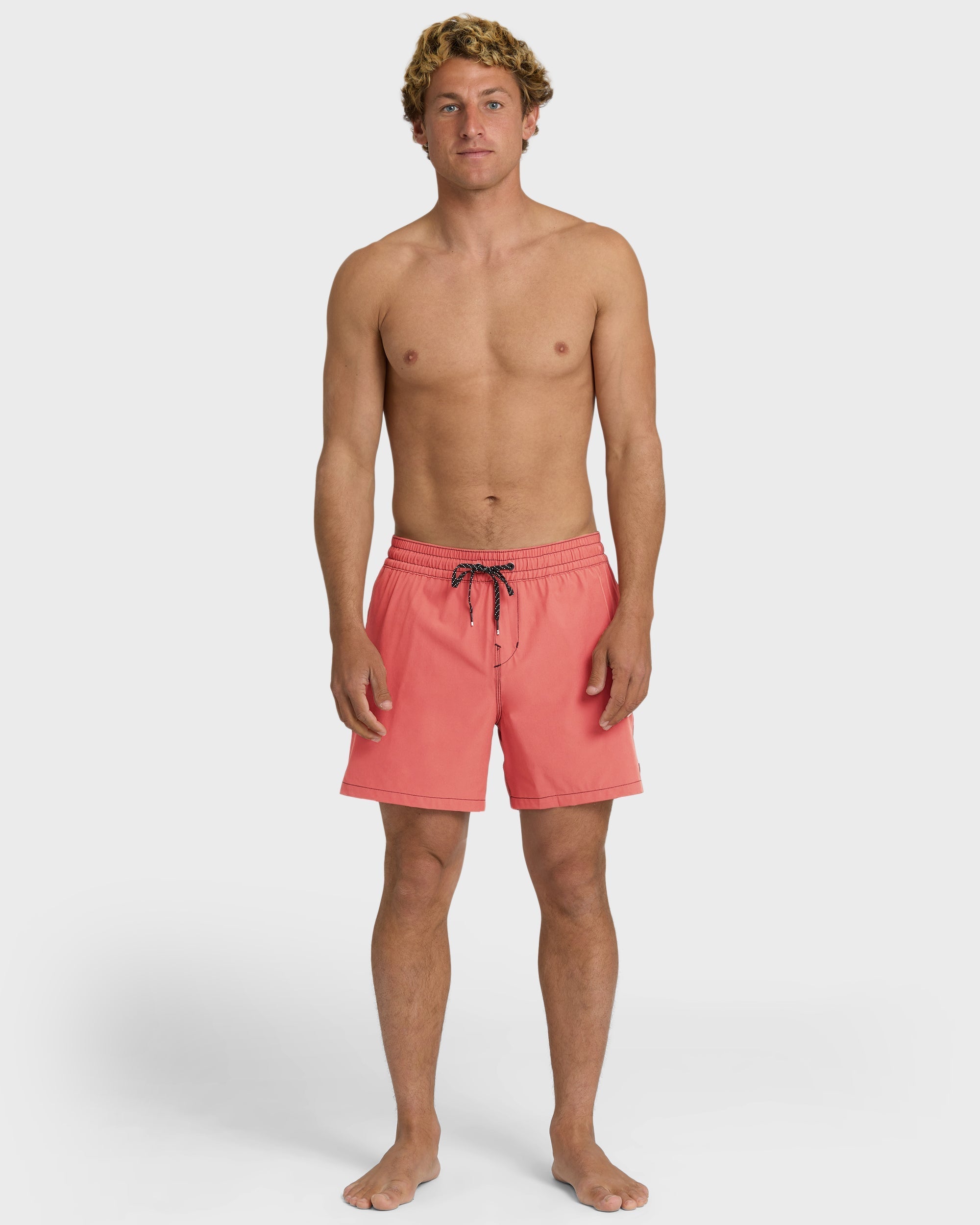 Billabong Lineup Solid Layback 16 Trunks - Bright Pink