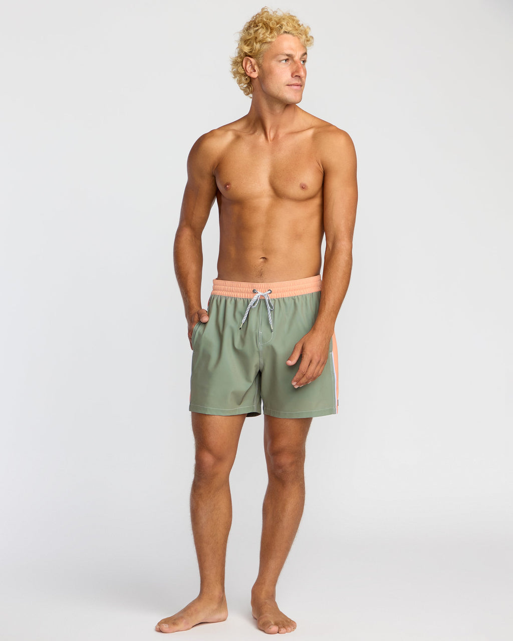 Billabong Dbah Panel Laybacks Swim Trunk - Green Ash