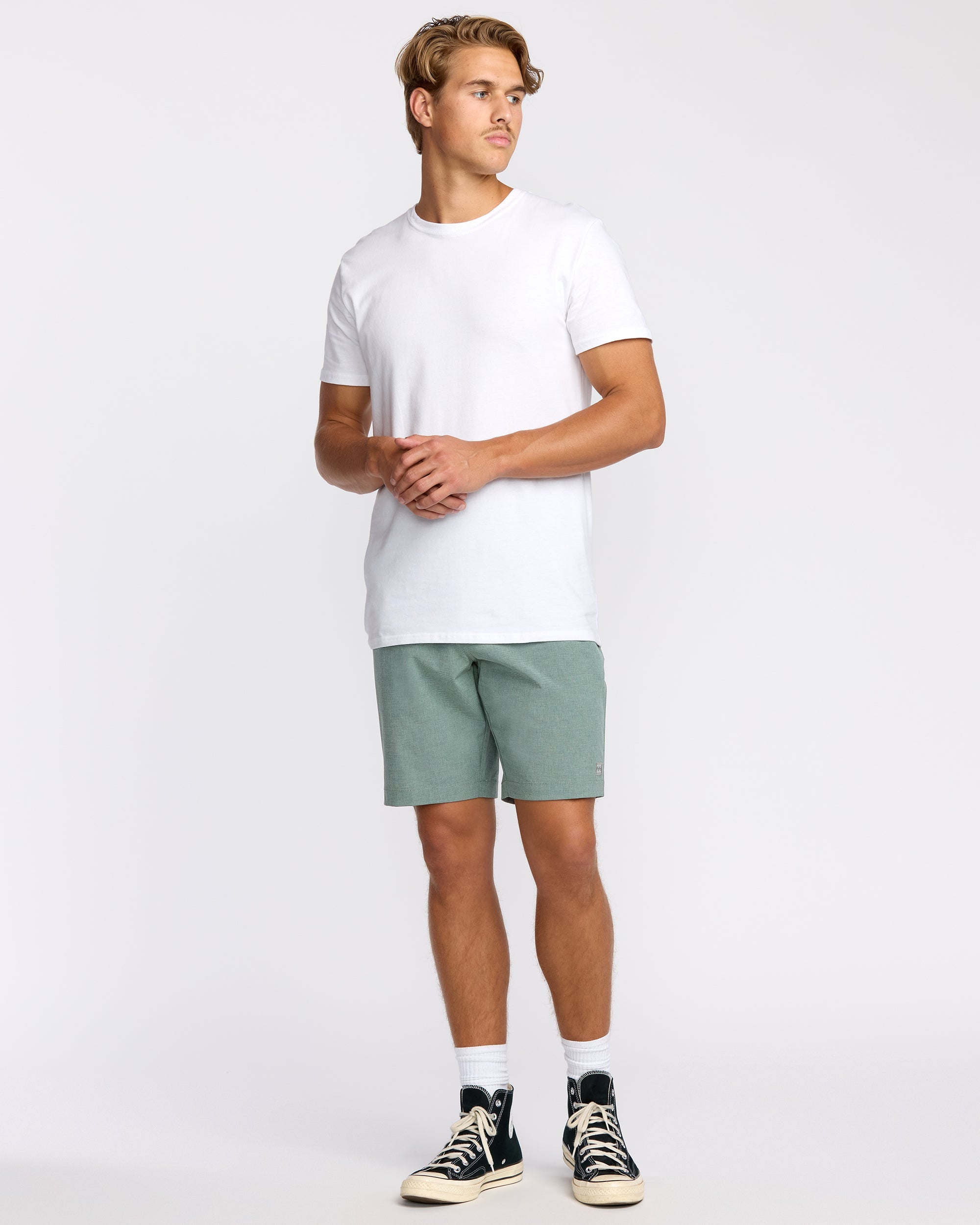 Billabong Crossfire Submersible 19 Hybrid Shorts - Green Ash