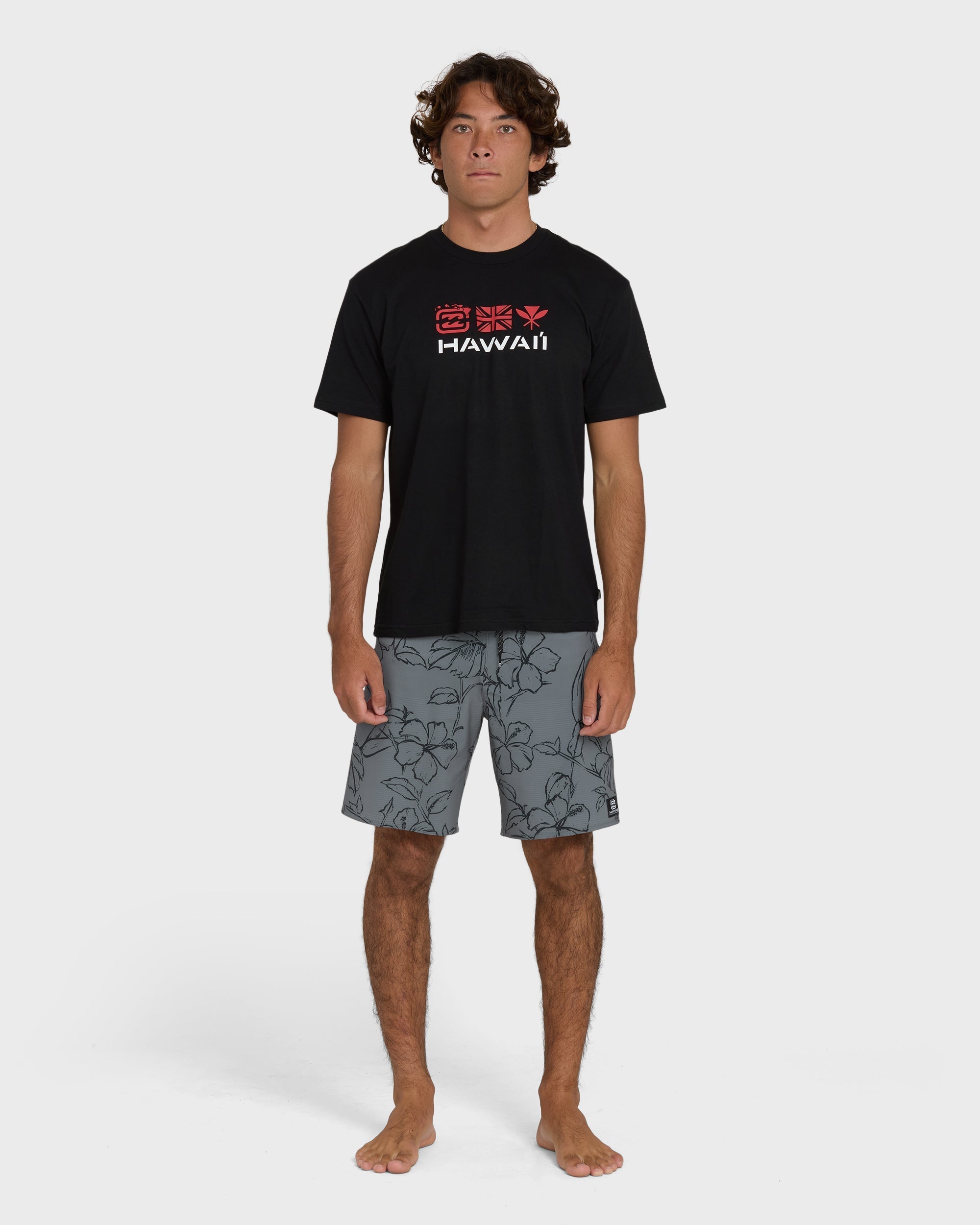 Billabong Kahili Hawaii Regular Short Sleeve Tee - Black