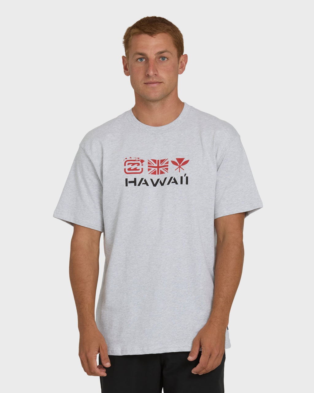 Billabong Kahili Hawaii Regular Short Sleeve Tee - Heather Gray