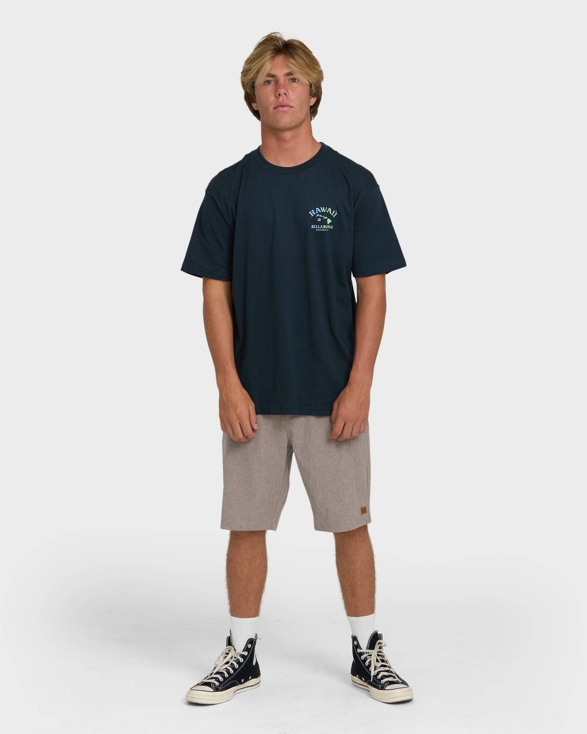 Billabong Island Chain Hawaii Regular Short Sleeve Tee - Navy