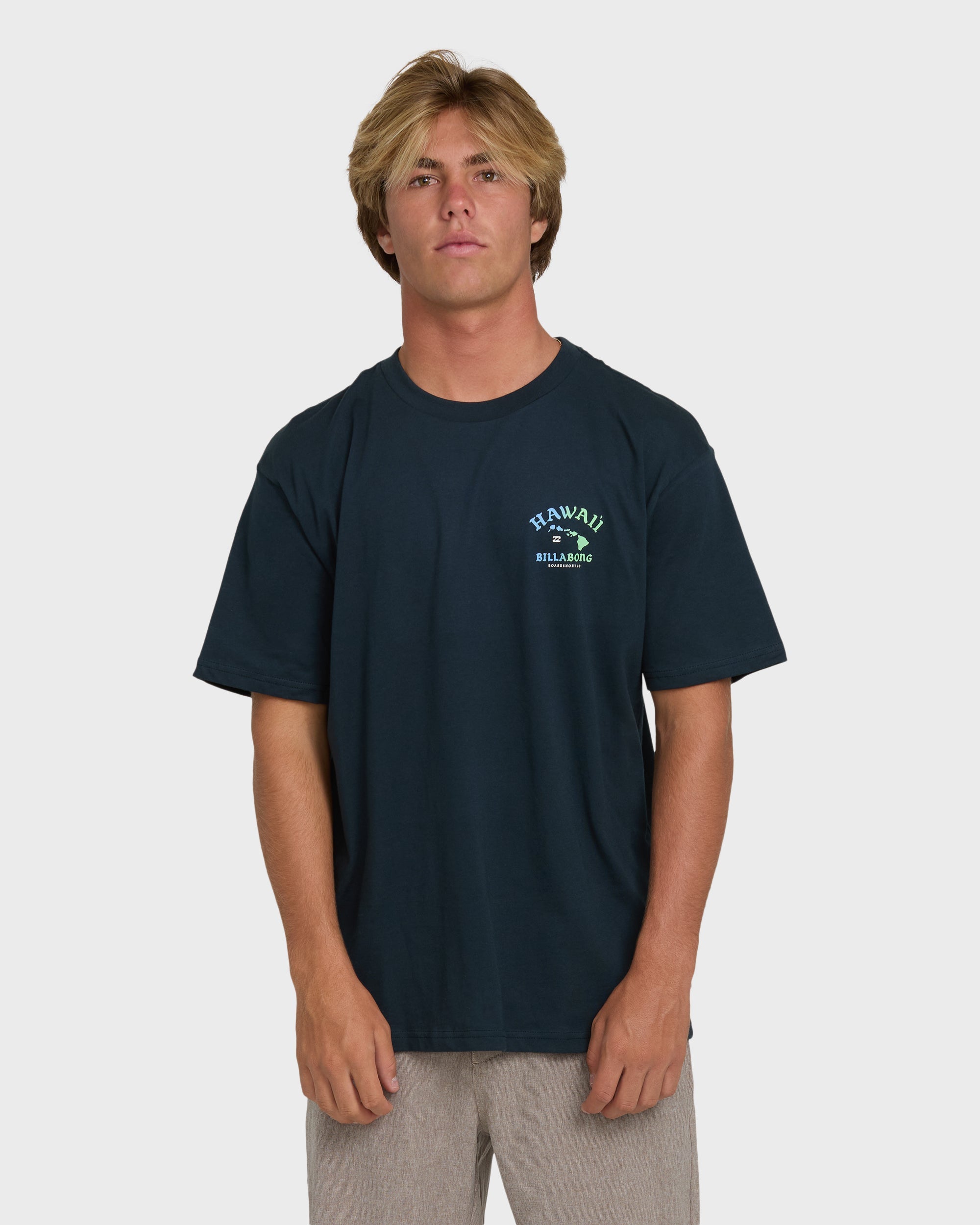 Billabong Island Chain Hawaii Regular Short Sleeve Tee - Navy