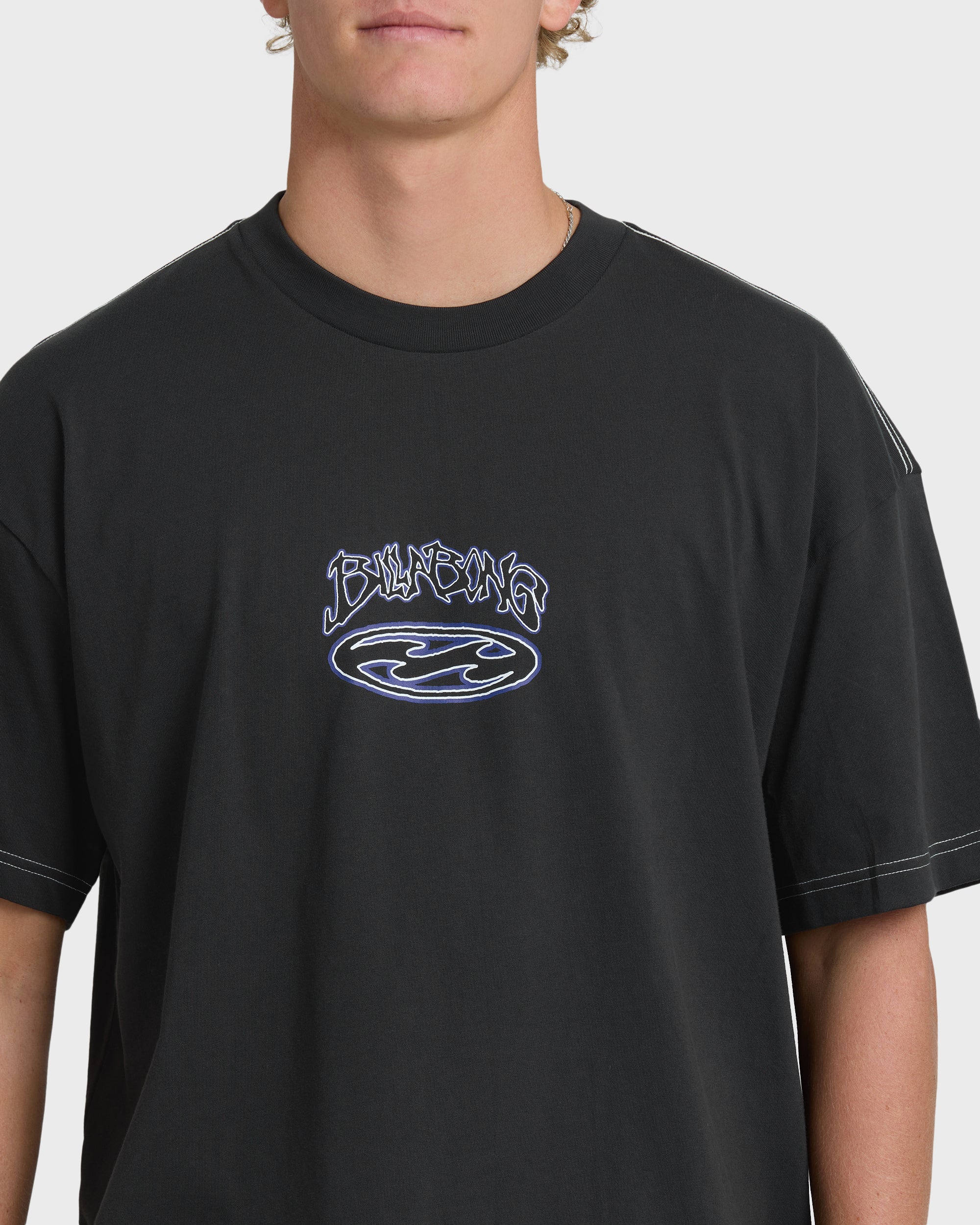 Billabong Bad Dog Og Short Sleeve T-Shirt - Black Vintage