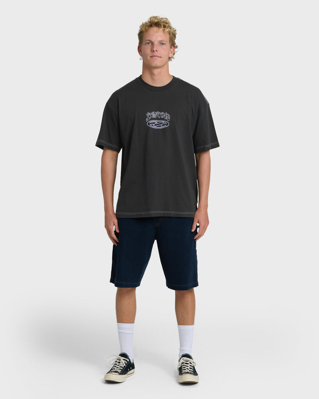 Billabong Bad Dog Og Short Sleeve T-Shirt - Black Vintage