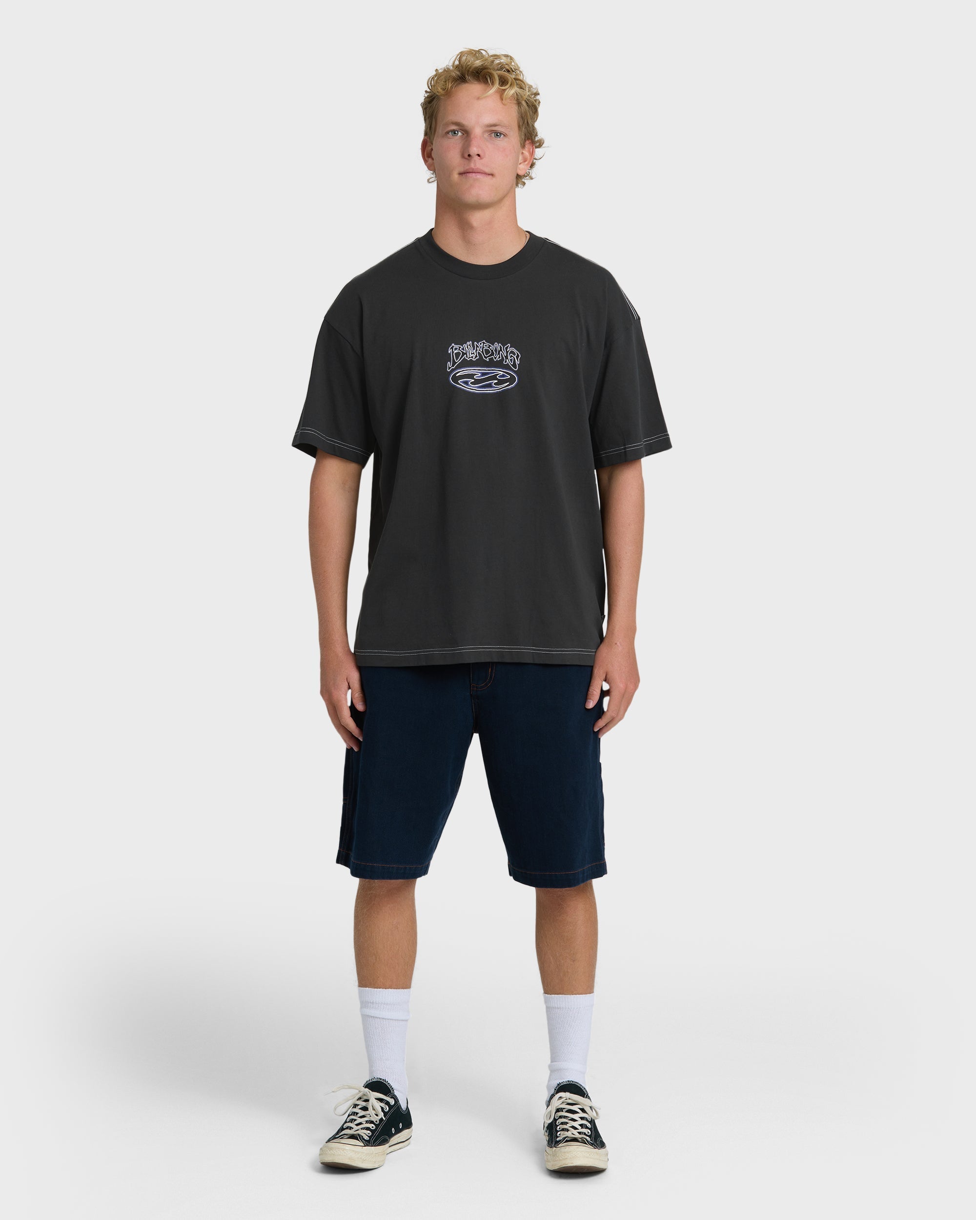 Billabong Bad Dog Og Short Sleeve T-Shirt - Black Vintage