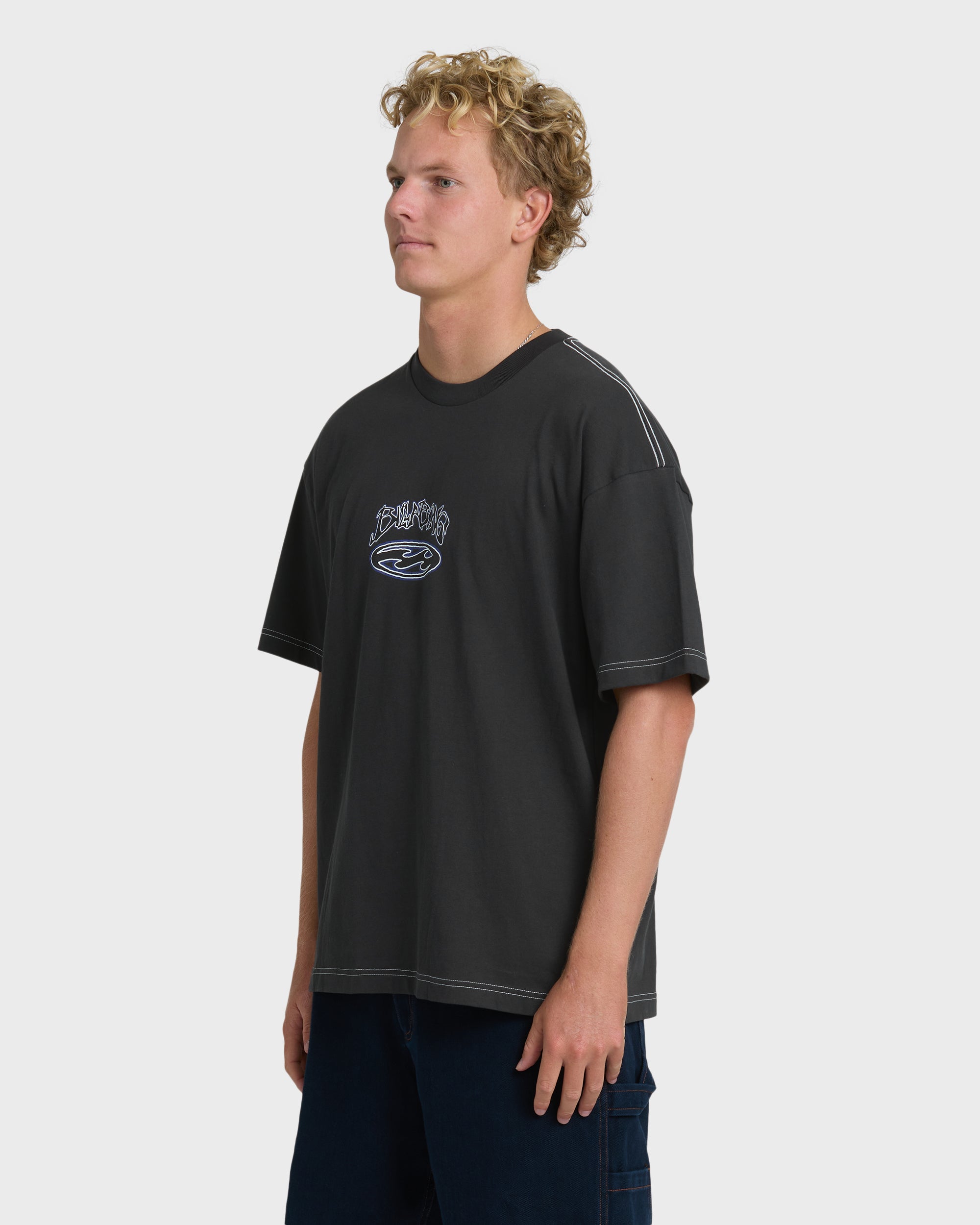 Billabong Bad Dog Og Short Sleeve T-Shirt - Black Vintage