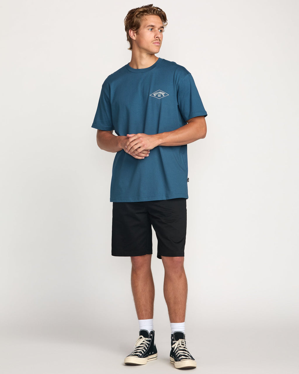 Billabong Diamond Arch Premium Tee - Deep Blue