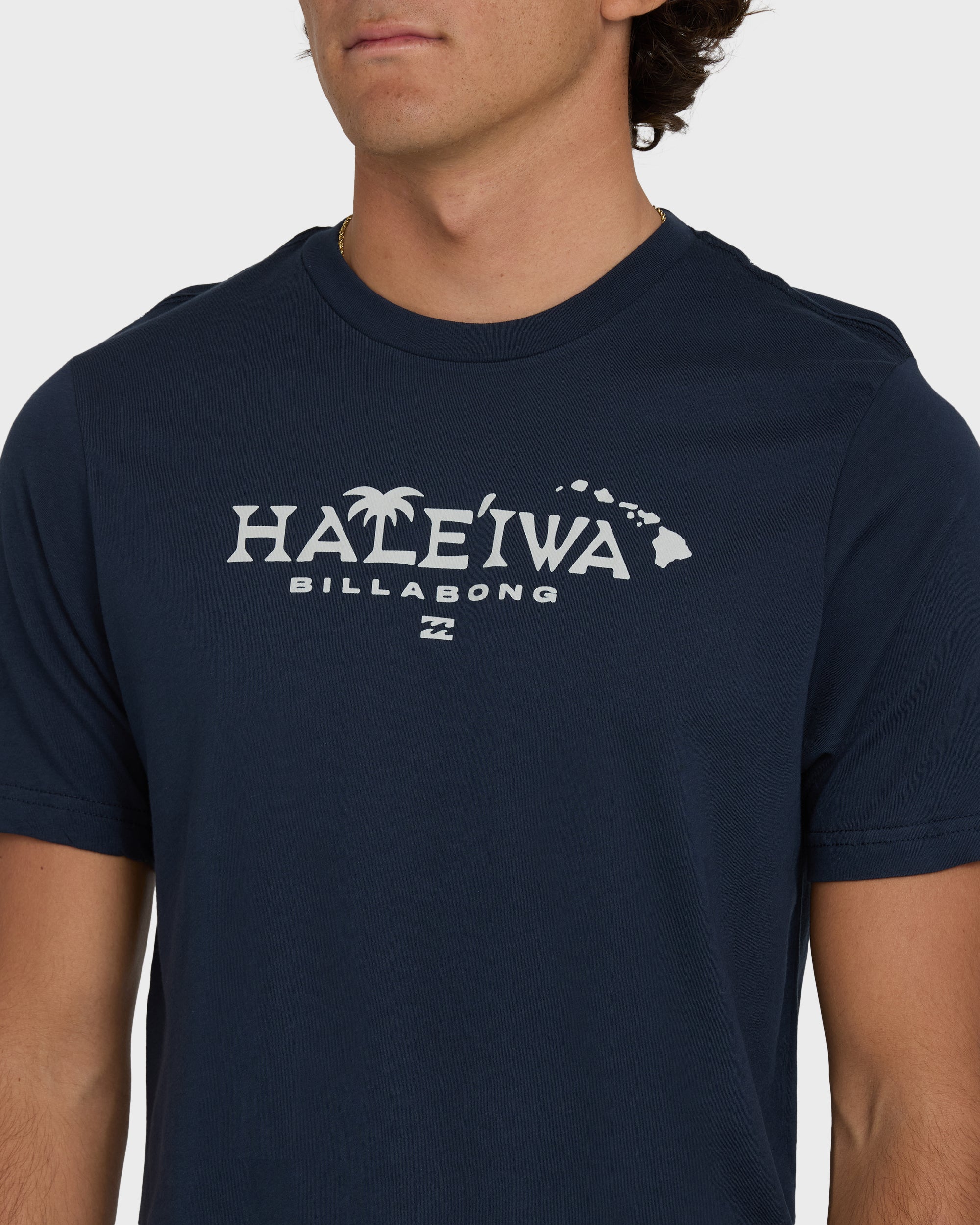 Billabong Haleiwa Palm Short Sleeve T-Shirt - Navy