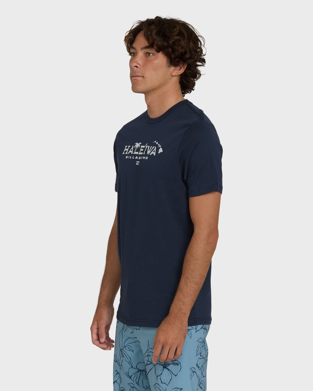 Billabong Haleiwa Palm Short Sleeve T-Shirt - Navy