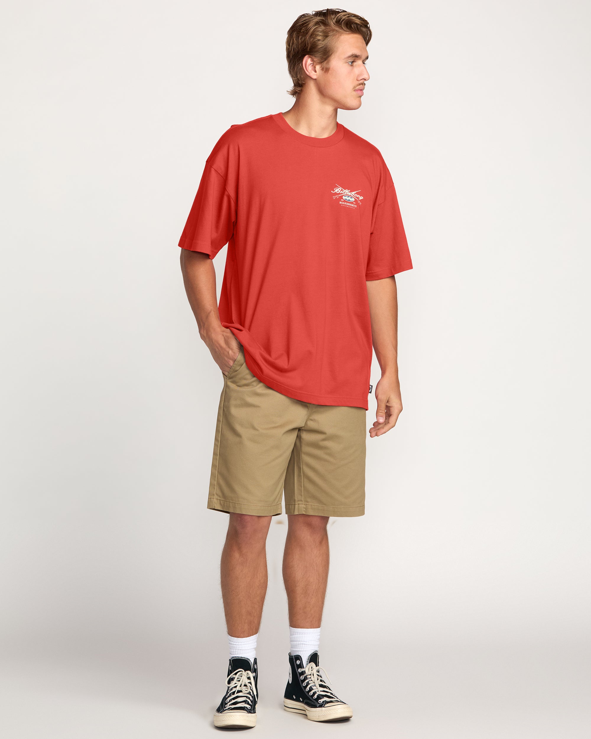 Billabong Crossboards OG Tee - Burnt Red