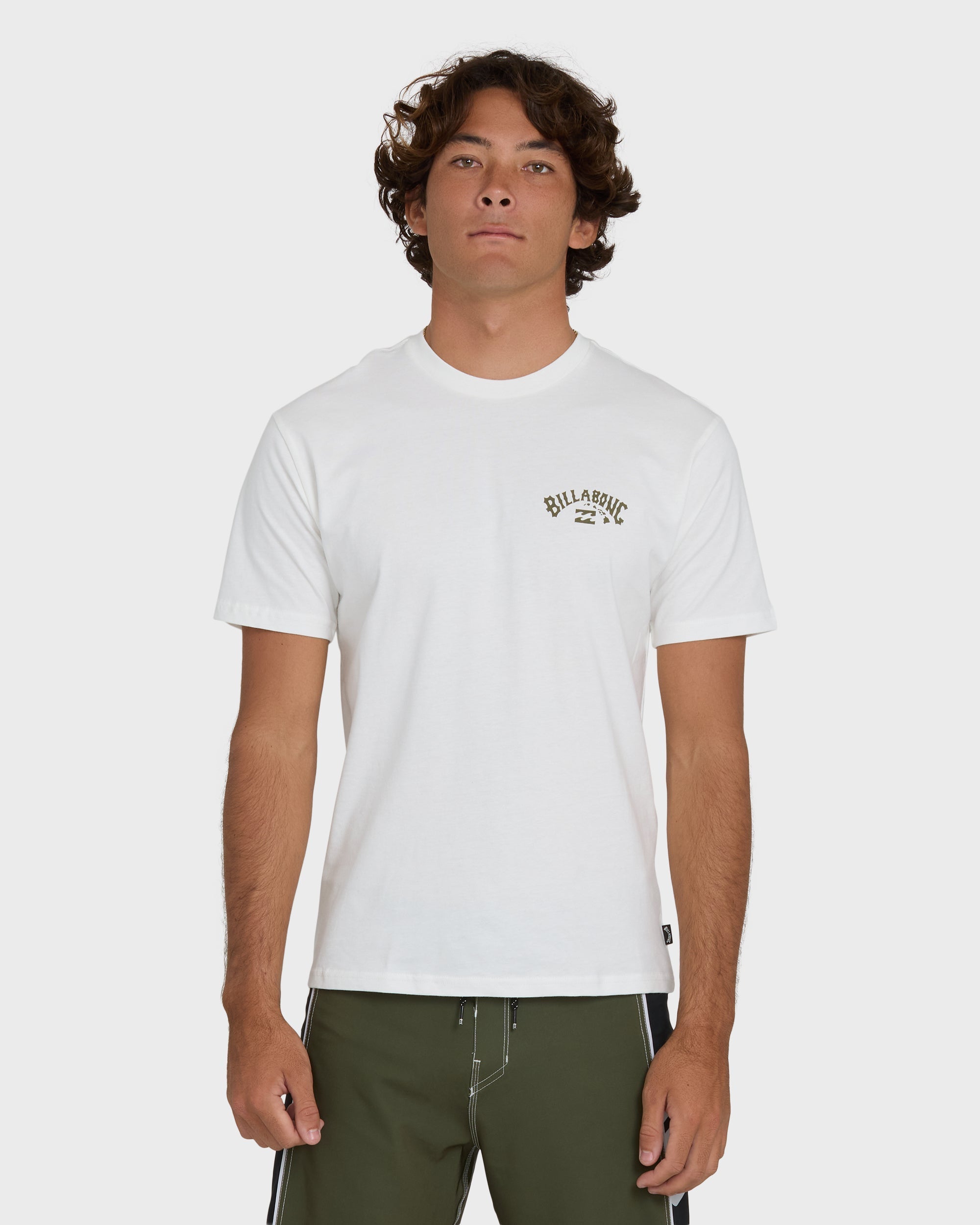 Billabong Arch Hi Regular Short Sleeve T-Shirt - Off White