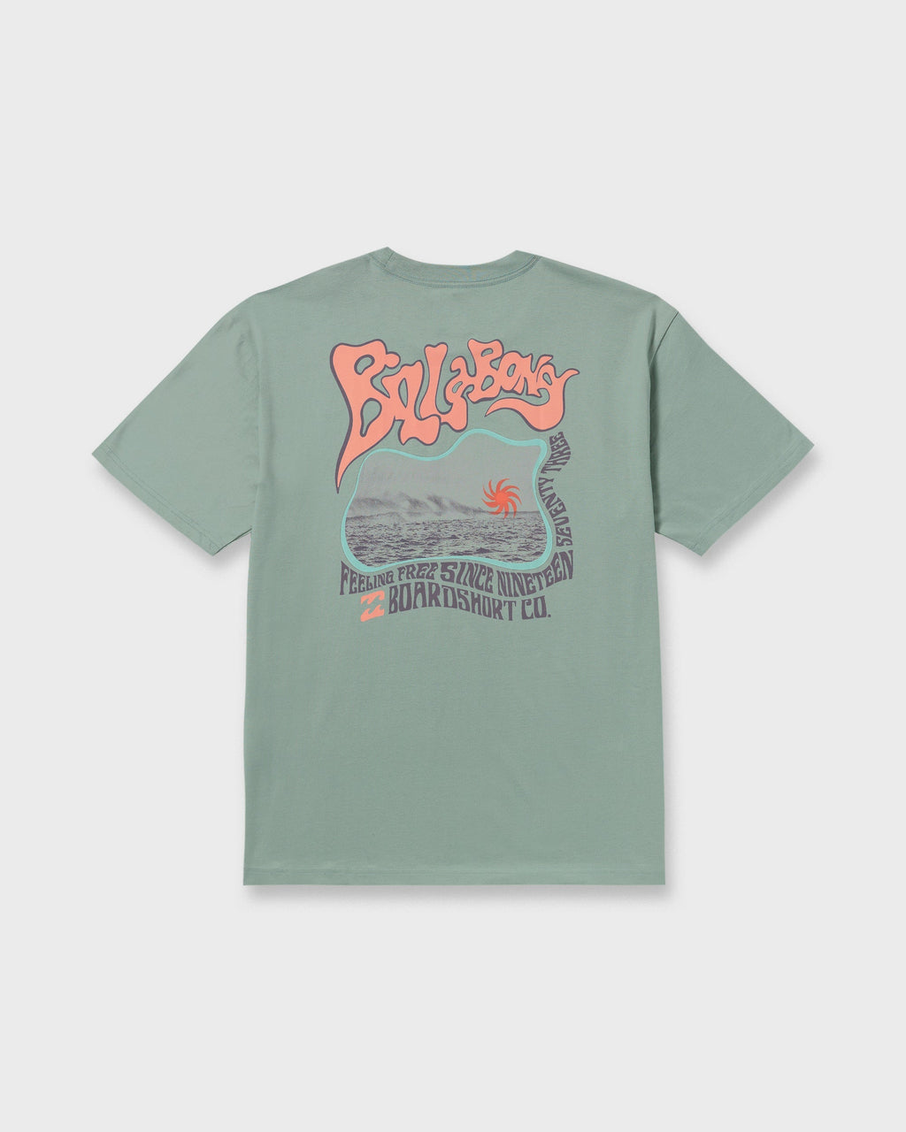 Billabong Morning Haze Regular Short Sleeve T-Shirt - Mineral Blue