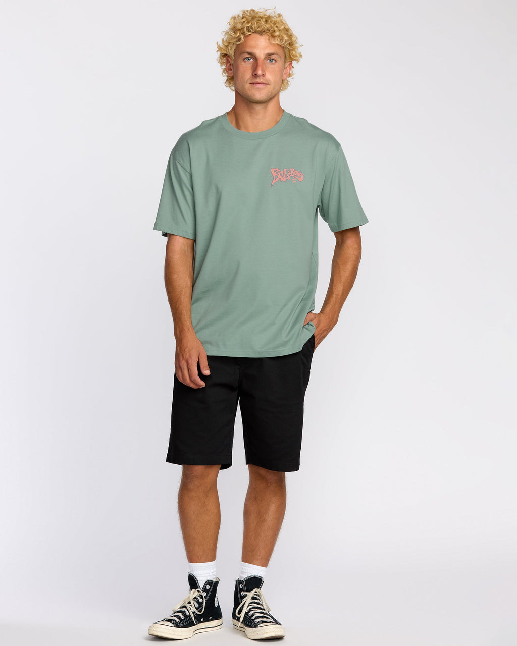 Billabong Morning Haze Regular Short Sleeve T-Shirt - Mineral Blue