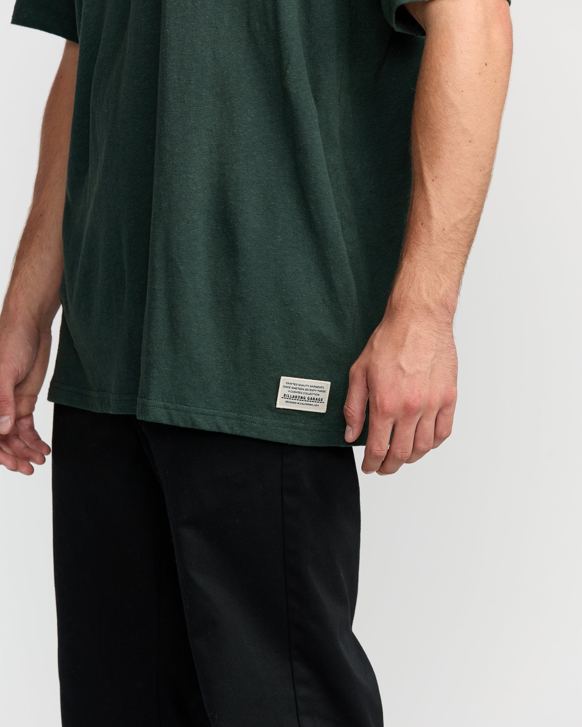 Billabong Austin Garage Regular Pocket Short Sleeve T-Shirt - Teal