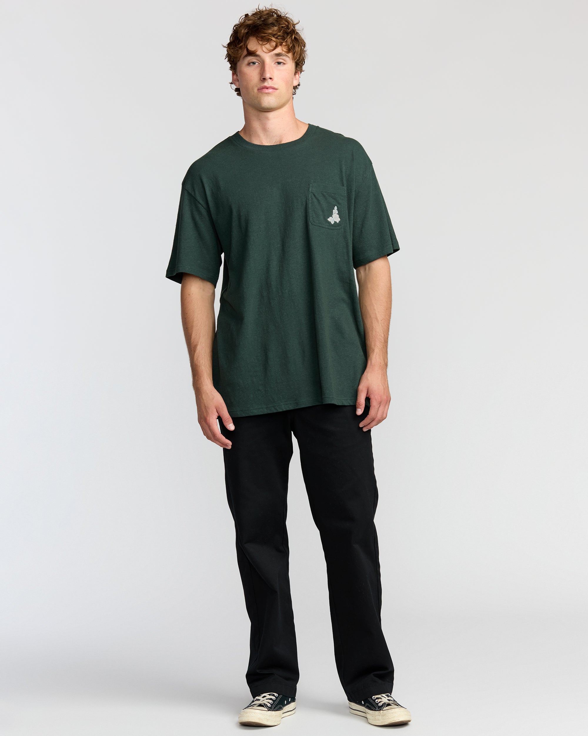 Billabong Austin Garage Regular Pocket Short Sleeve T-Shirt - Teal