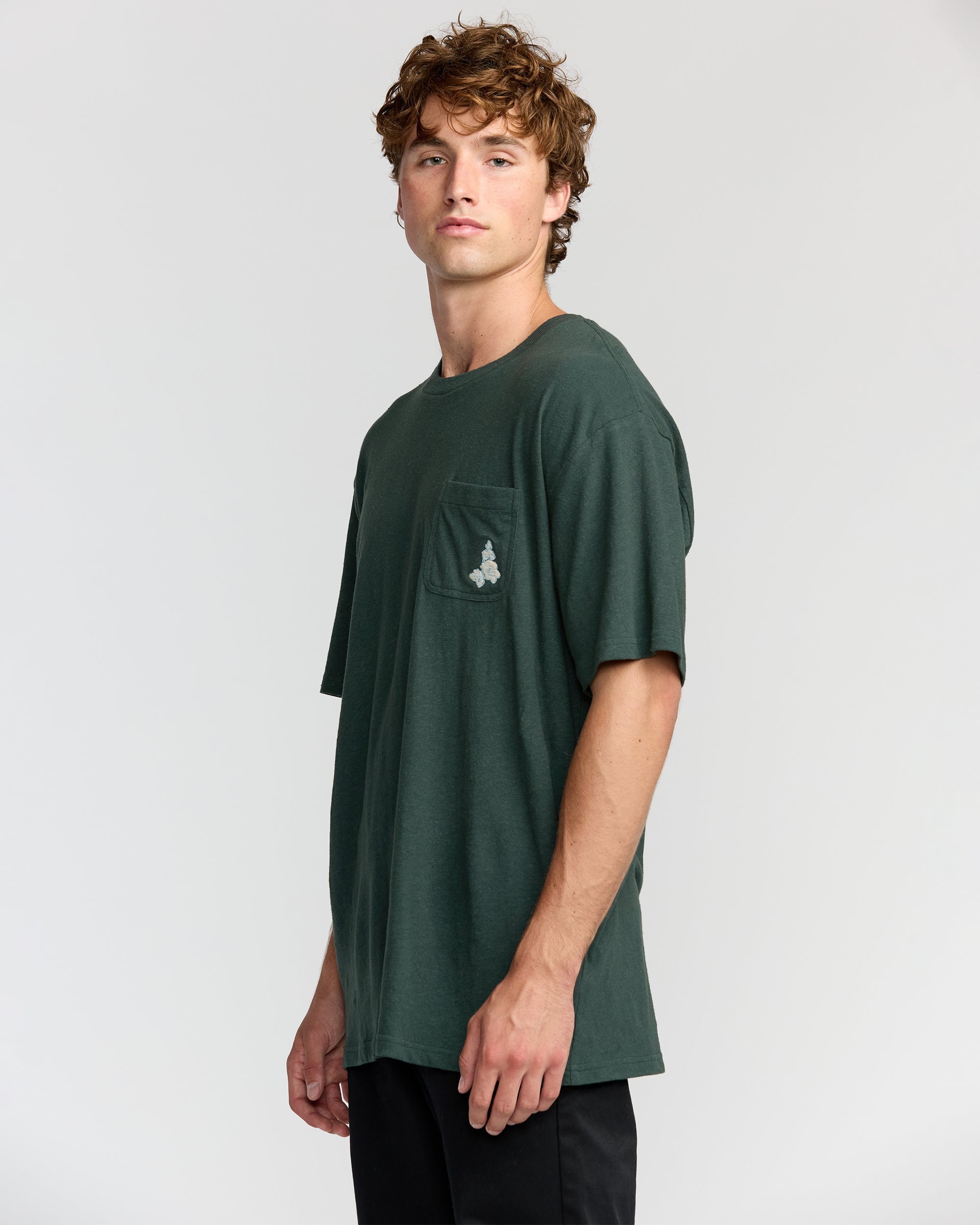 Billabong Austin Garage Regular Pocket Short Sleeve T-Shirt - Teal