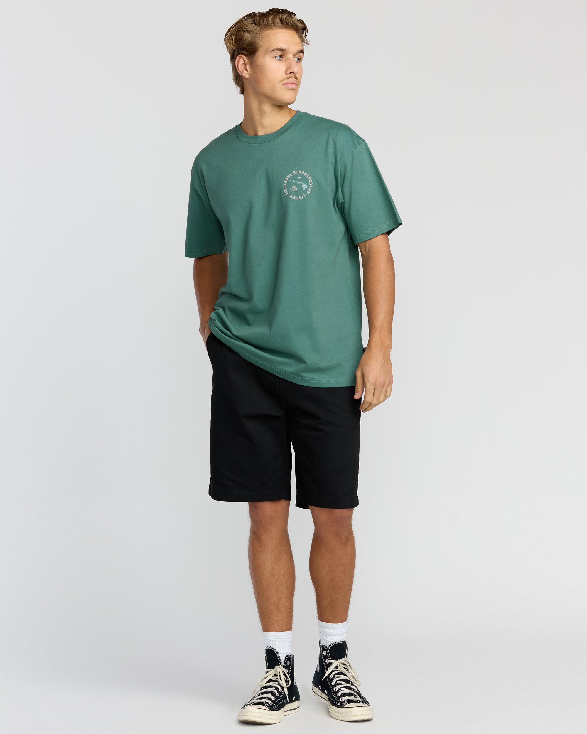 Billabong Aloha Island Hi Regular Short Sleeve T-Shirt - Sage Green