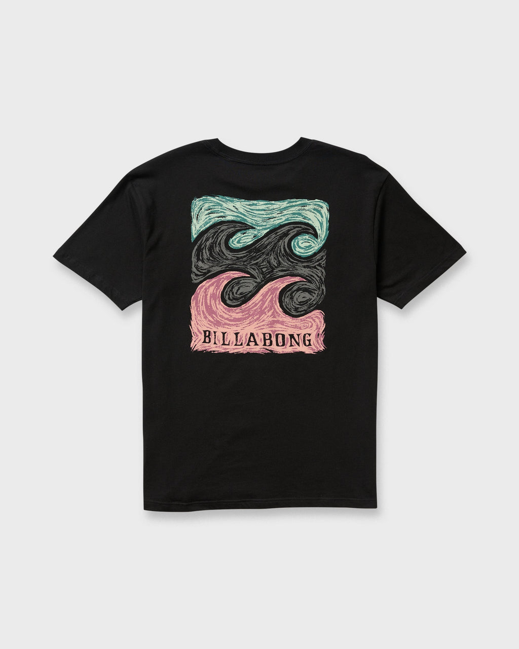 Billabong Crayon Wave Premium Short Sleeve T-Shirt - Washed Black