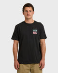 Billabong Crayon Wave Premium Short Sleeve T-Shirt - Washed Black