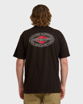 Billabong Rotor Diamond Regular Short Sleeve T-Shirt - Black Red