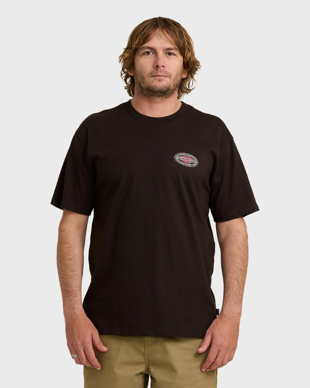 Billabong Rotor Diamond Regular Short Sleeve T-Shirt - Black Red