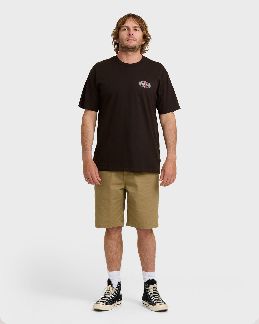 Billabong Rotor Diamond Regular Short Sleeve T-Shirt - Black Red