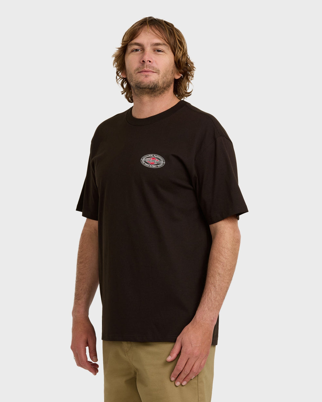 Billabong Rotor Diamond Regular Short Sleeve T-Shirt - Black Red