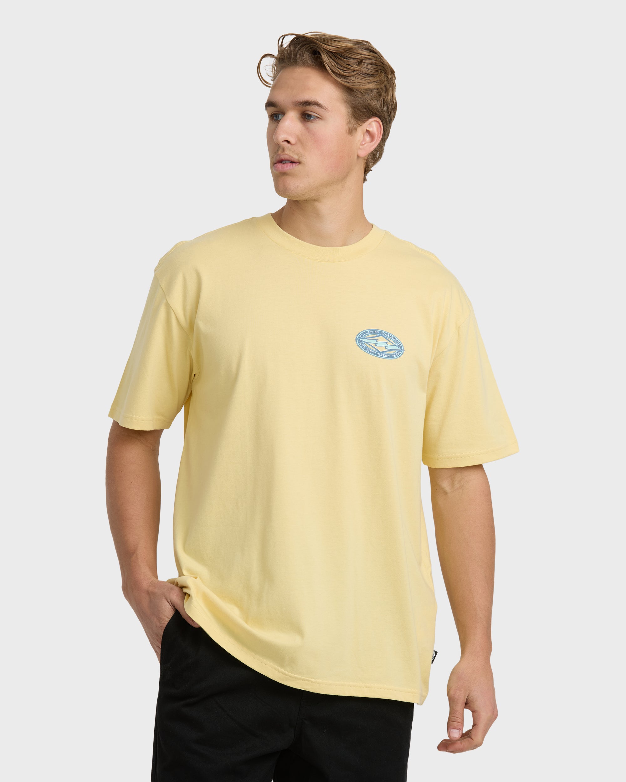 Billabong Rotor Diamond Regular Short Sleeve T-Shirt - Golden Yellow