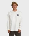 Billabong Crayon Wave Premium Long Sleeve T-Shirt - Off White