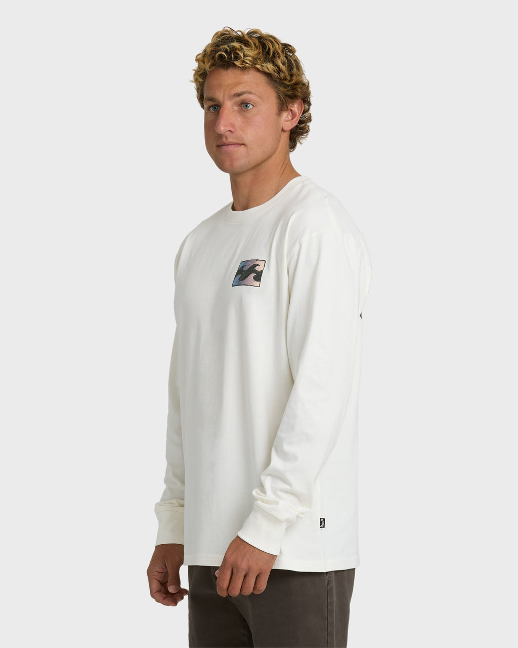 Billabong Crayon Wave Premium Long Sleeve T-Shirt - Off White