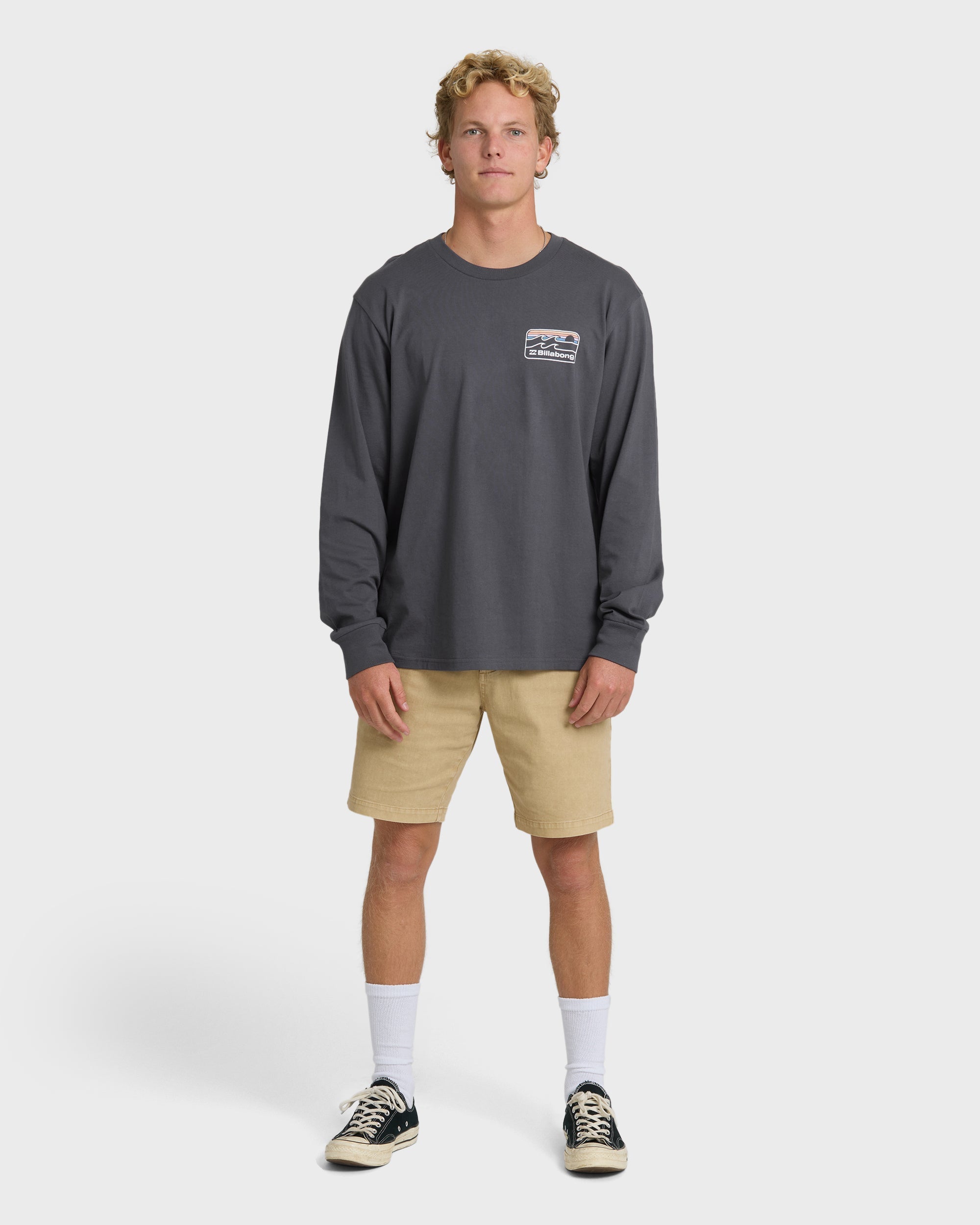 Billabong Runner Premium Long Sleeve T-Shirt - Graystone