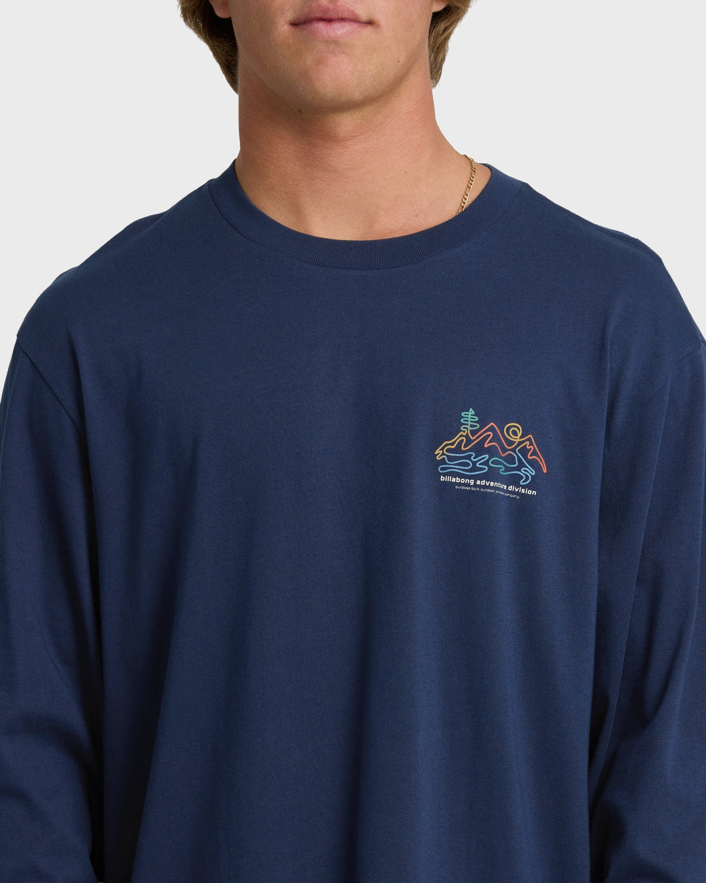 Billabong Range Adiv Premium Long Sleeve T-Shirt - Dark Blue