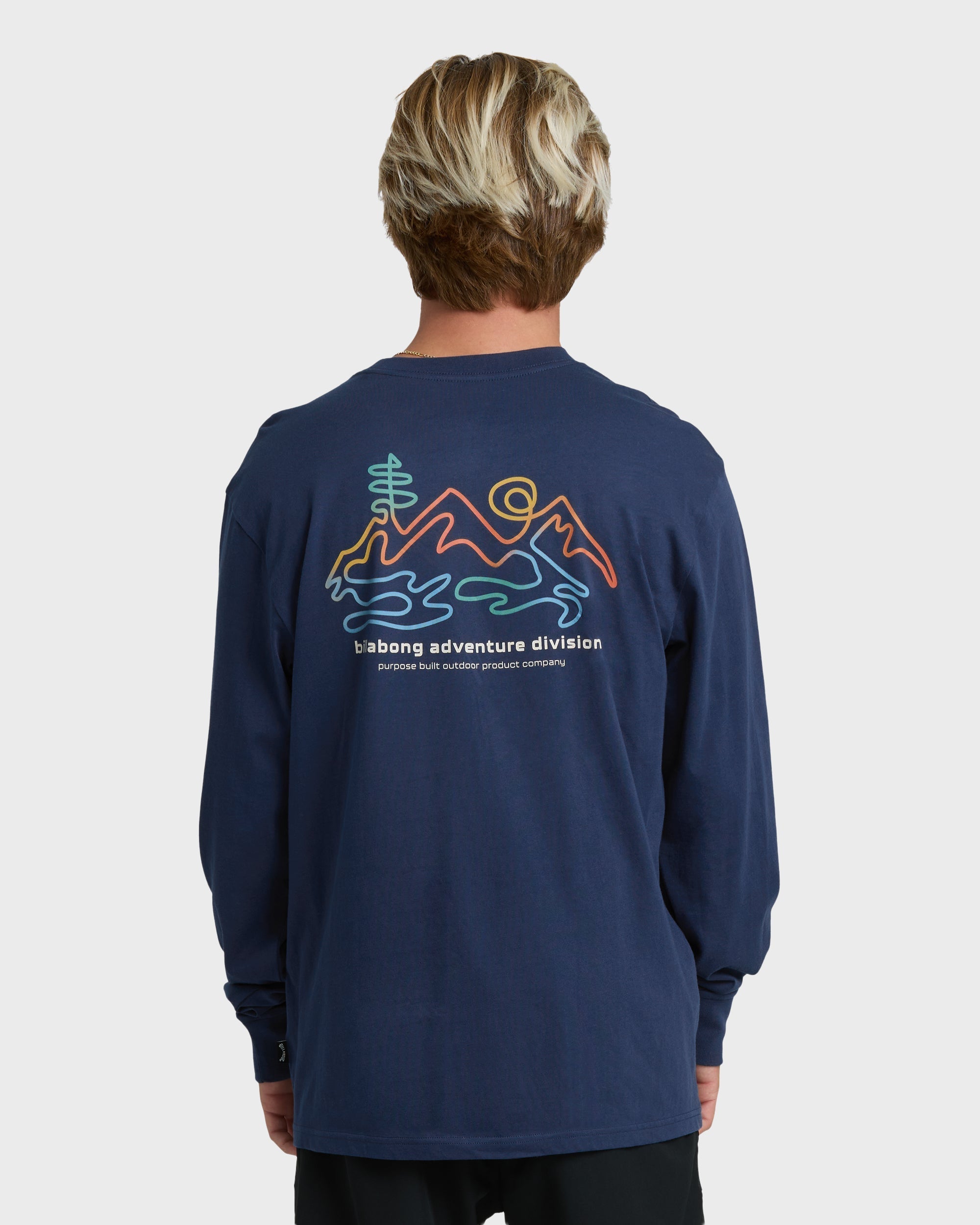 Billabong Range Adiv Premium Long Sleeve T-Shirt - Dark Blue