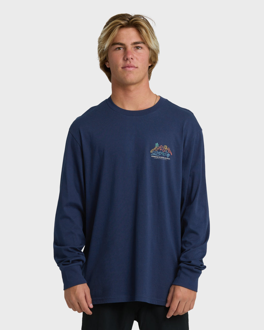 Billabong Range Adiv Premium Long Sleeve T-Shirt - Dark Blue