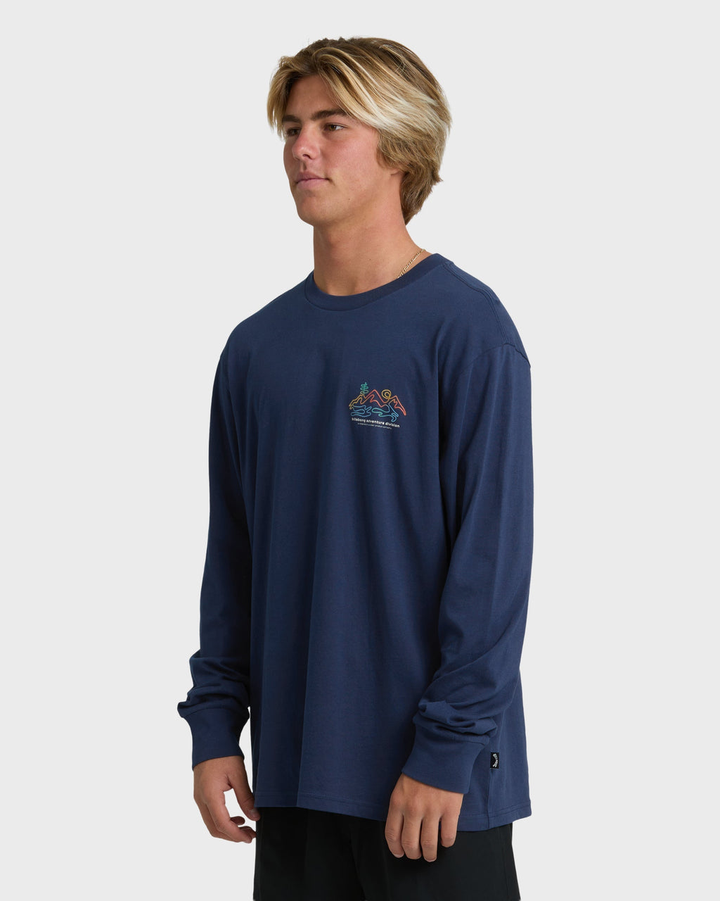 Billabong Range Adiv Premium Long Sleeve T-Shirt - Dark Blue