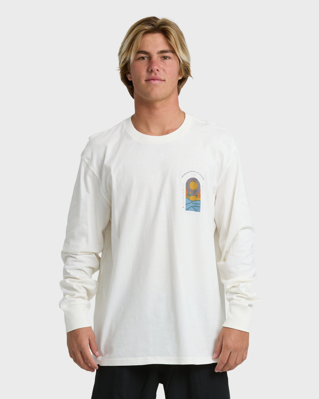 Billabong New View Adiv Premium Long Sleeve T-Shirt - Off White