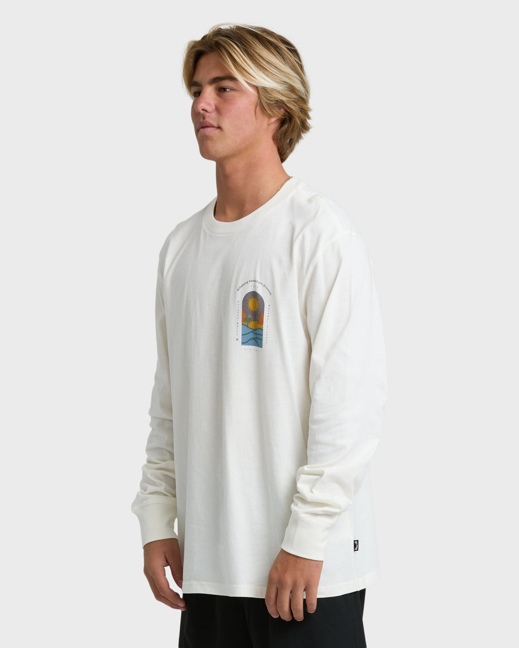 Billabong New View Adiv Premium Long Sleeve T-Shirt - Off White