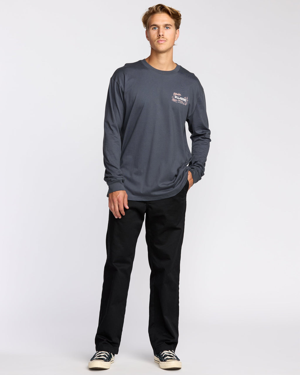 Billabong Lounge Regular Long Sleeve T-Shirt - Midnight Blue