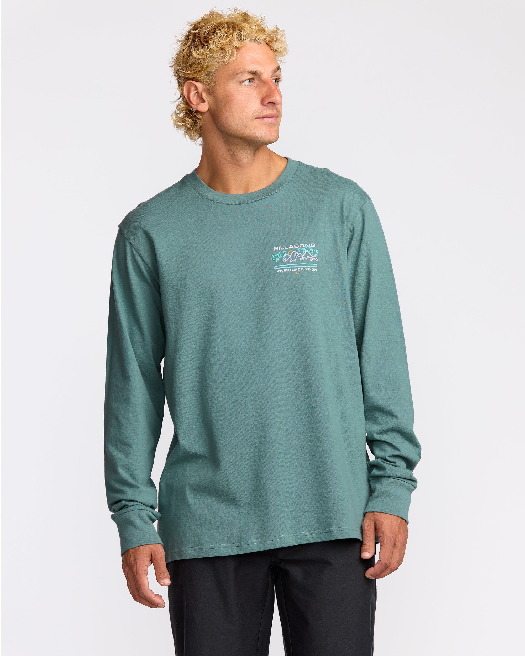 Billabong Coastal Range A/Div Long Sleeve T-Shirt - Sea Blue