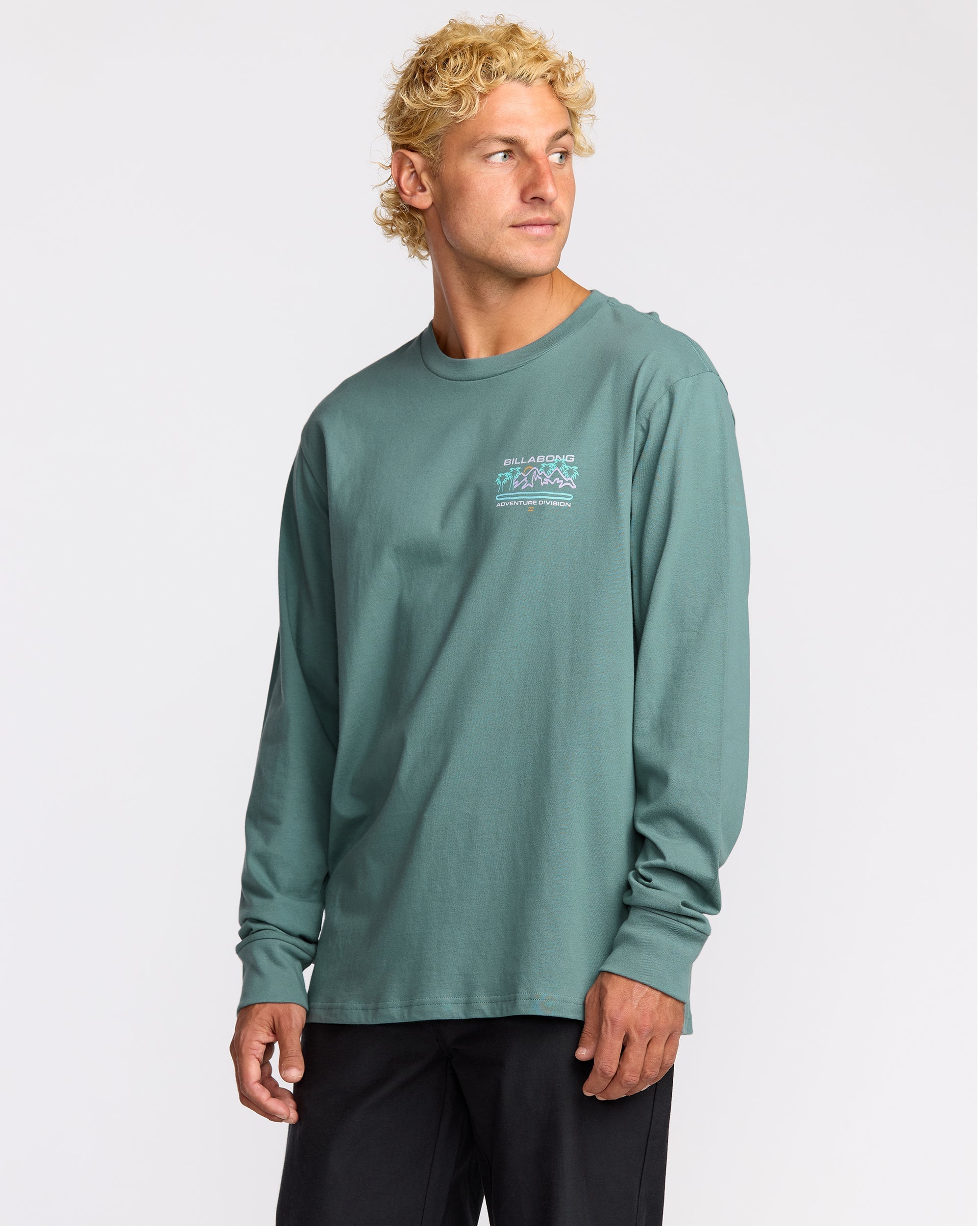 Billabong Coastal Range A/Div Long Sleeve T-Shirt - Sea Blue
