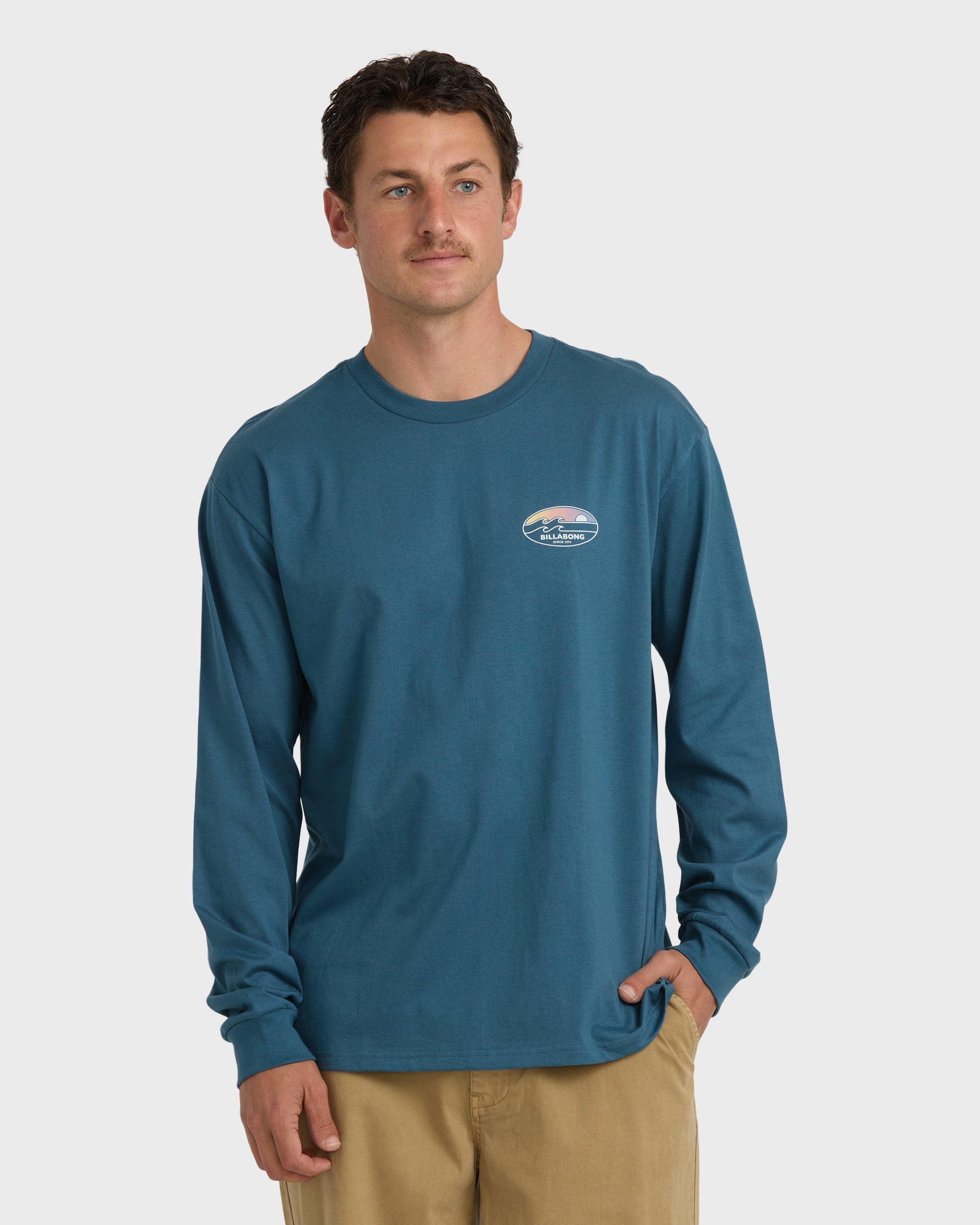 Billabong Runner Regular Long Sleeve T-Shirt - Real Teal