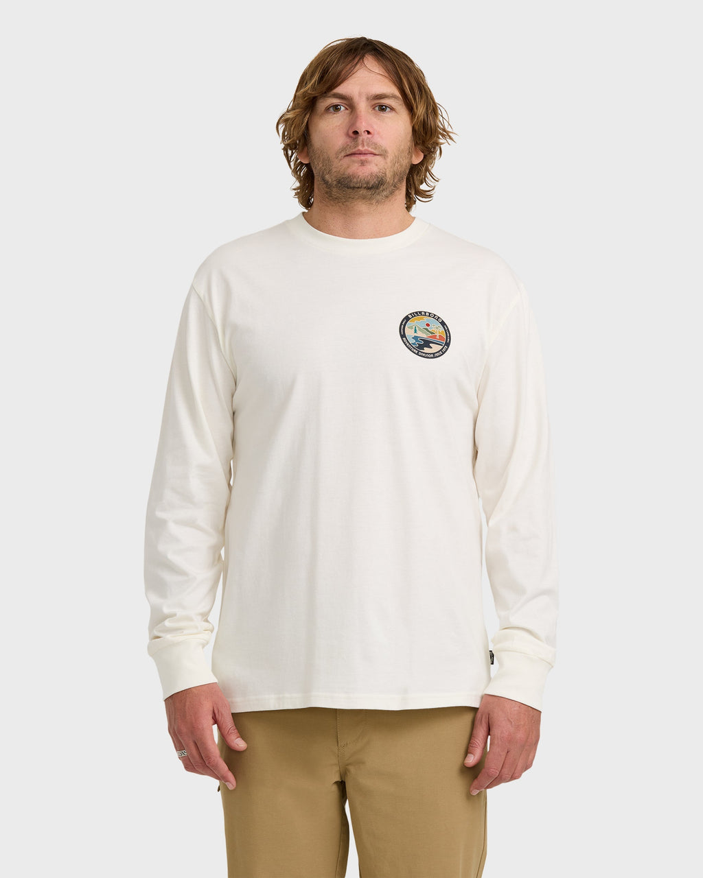 Billabong A/Div Rockies Long Sleeve T-Shirt - Off White