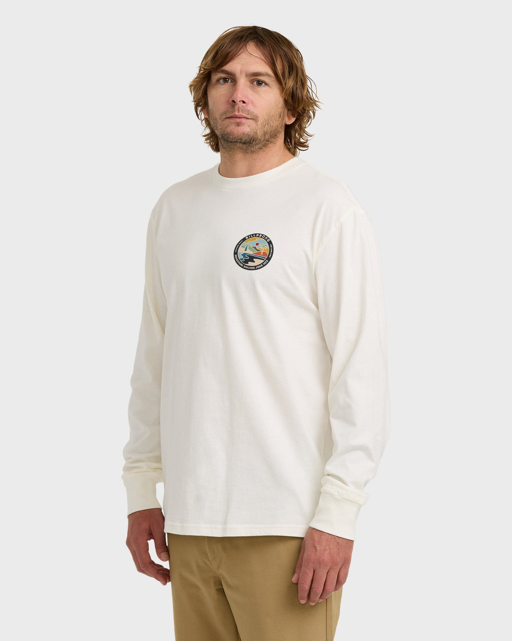 Billabong A/Div Rockies Long Sleeve T-Shirt - Off White