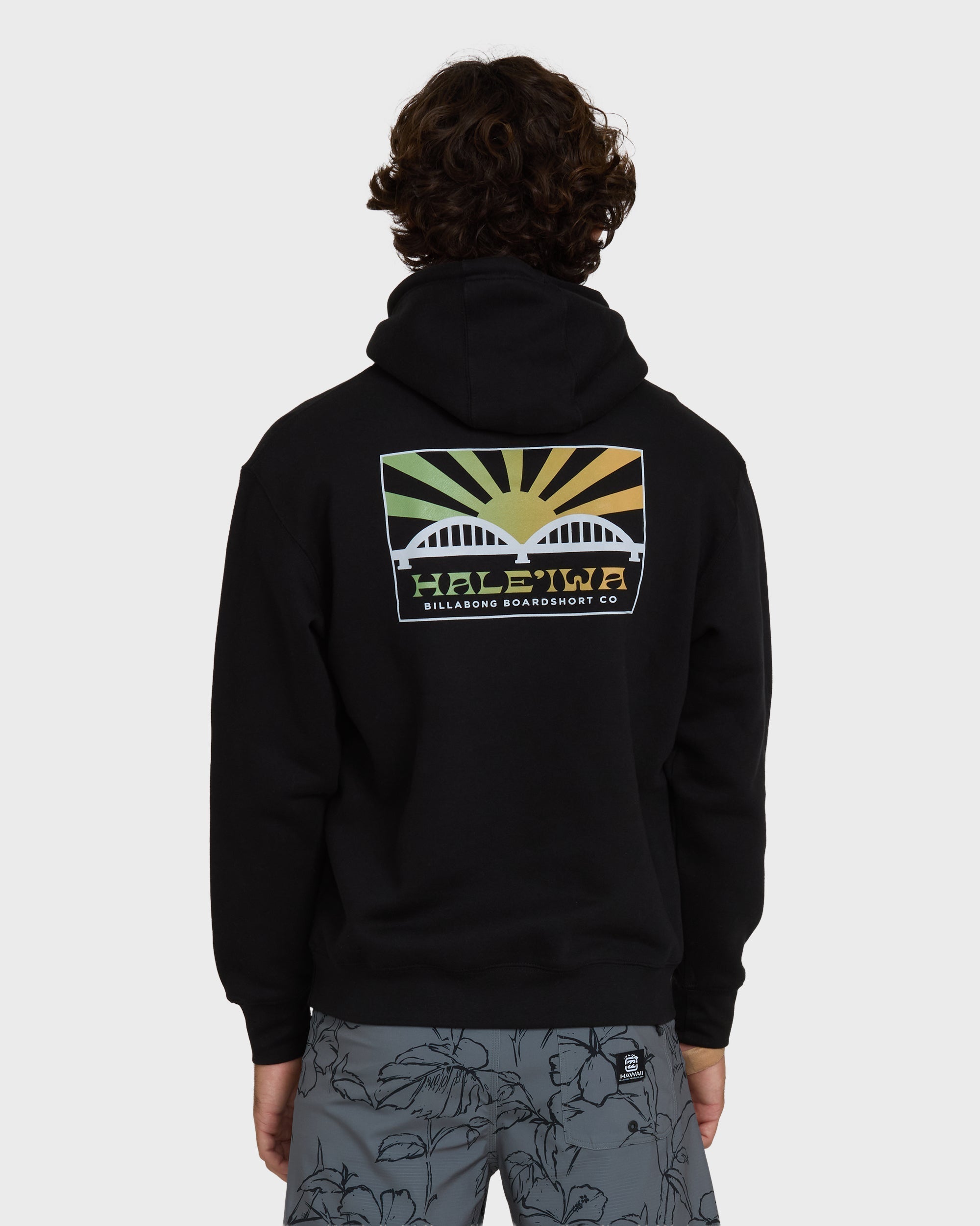 Billabong Haleiwa Rising Sun Pullover Hoodie  - Black