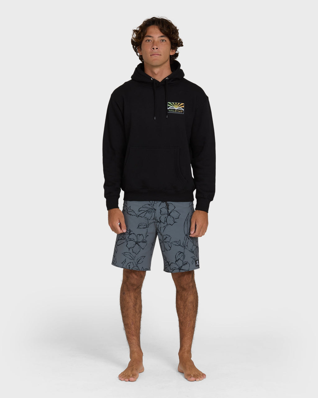 Billabong Haleiwa Rising Sun Pullover Hoodie  - Black
