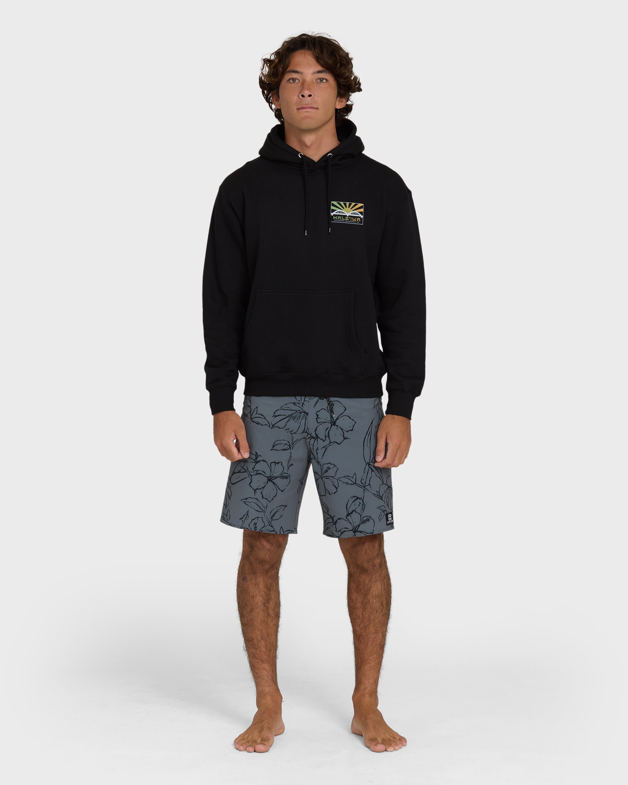 Billabong Haleiwa Rising Sun Pullover Hoodie  - Black