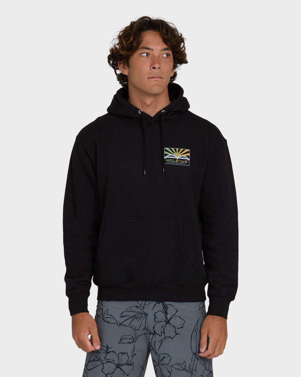 Billabong Haleiwa Rising Sun Pullover Hoodie  - Black