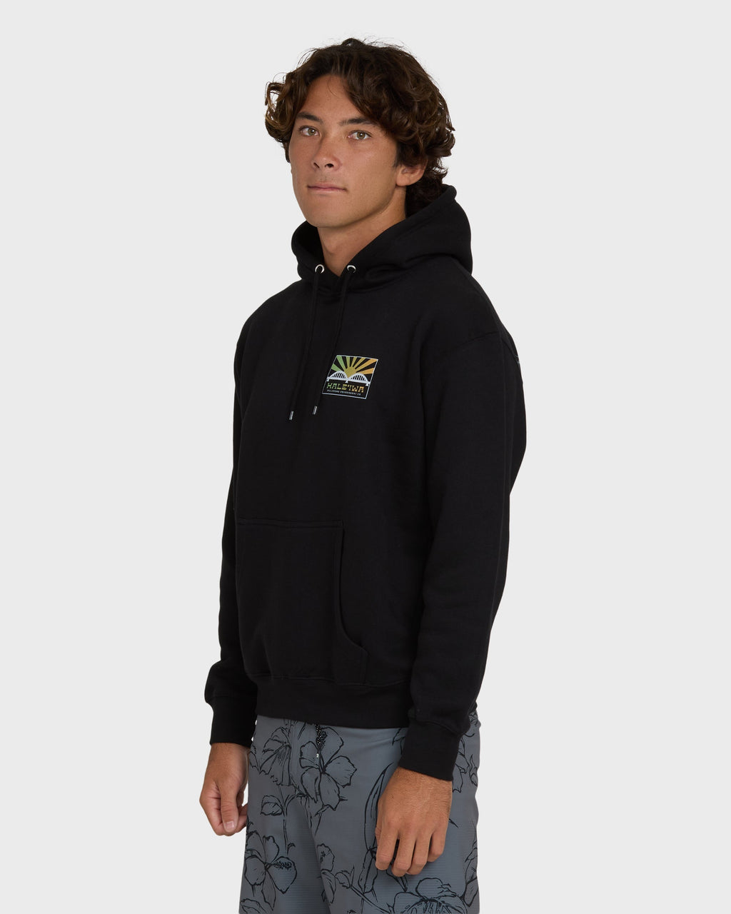 Billabong Haleiwa Rising Sun Pullover Hoodie  - Black
