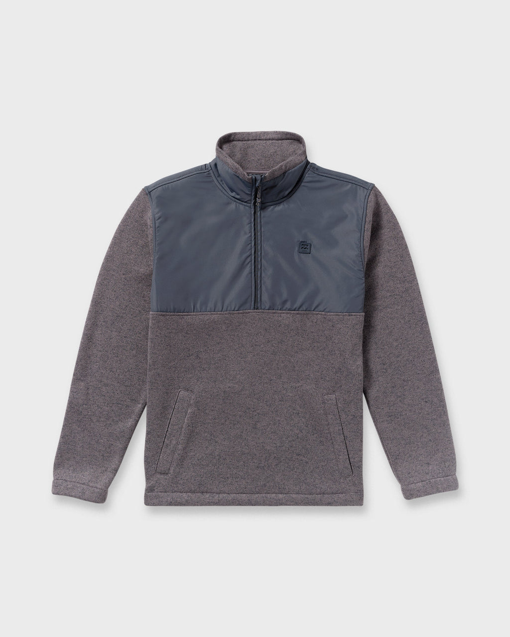 Billabong Boundary Blocked Mockneck Sweatshirt - Dusty Purple